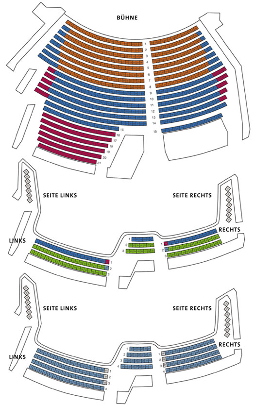 Sitzplan Aalto Theater | Copyright: Aalto Theater