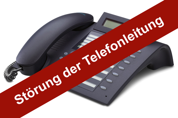 Störung der Telefonleitung