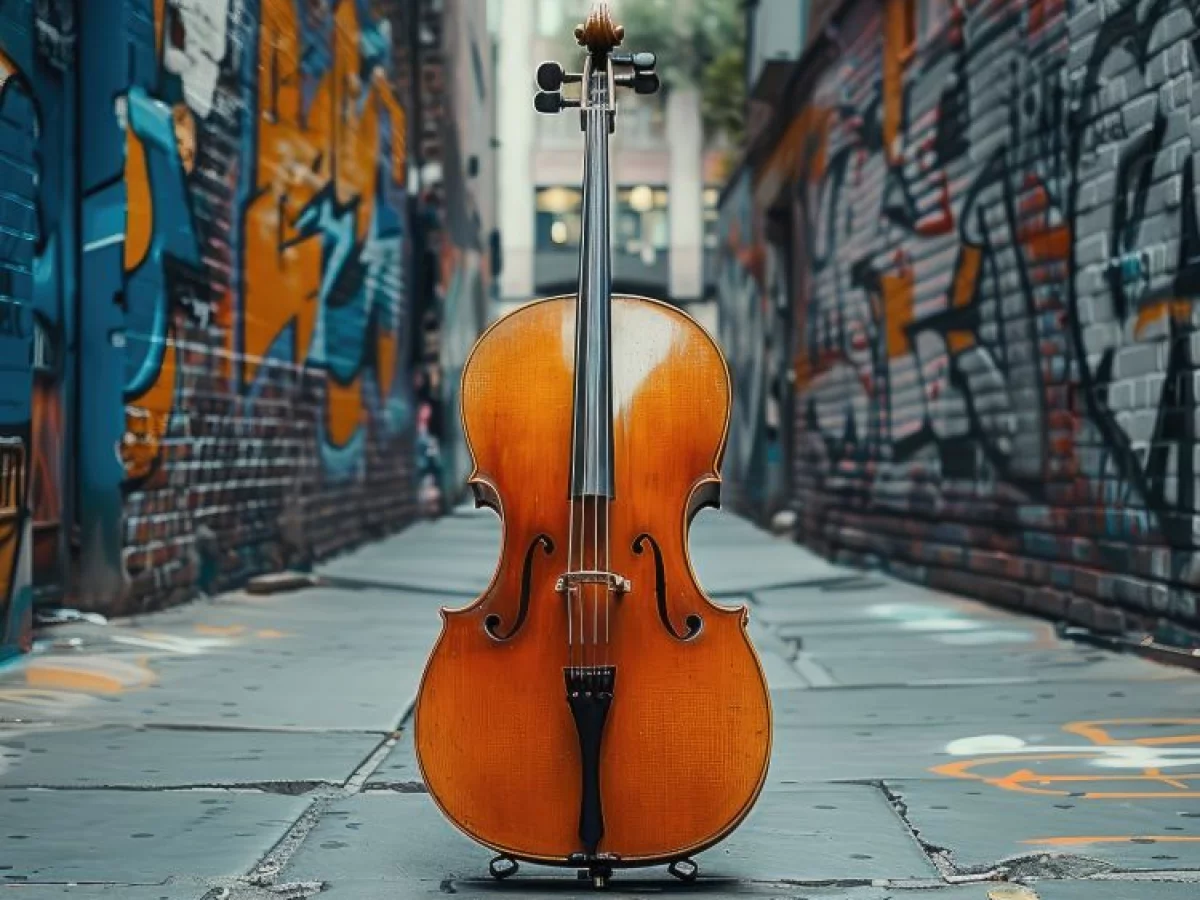 Kontrabass in Gasse | © Adobe Stock