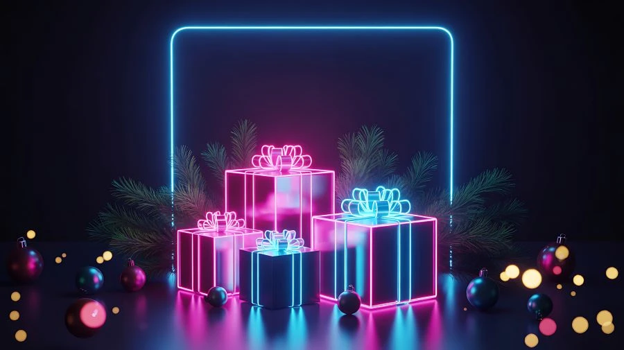 Geschenke neon | © Adobe Stock
