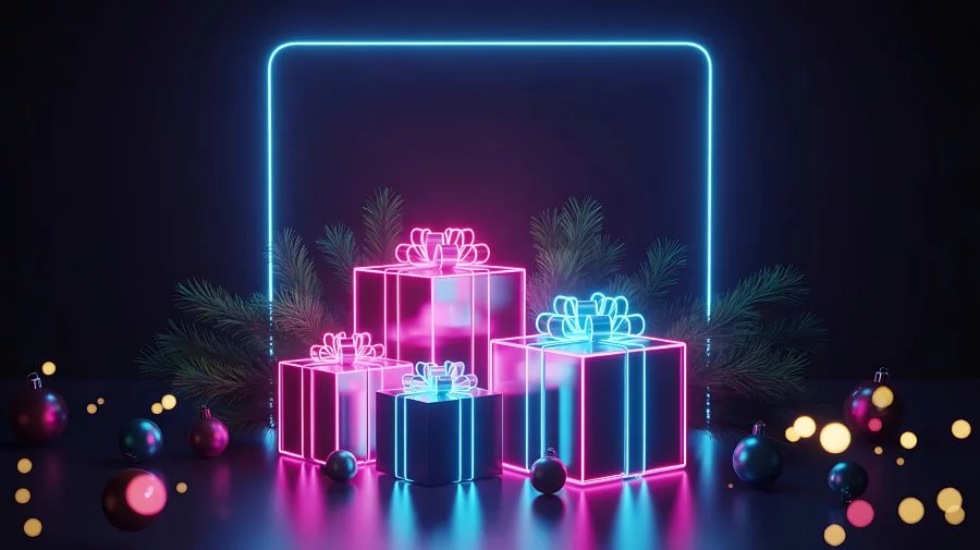 Geschenke neon| Copyright: Adobe Stock