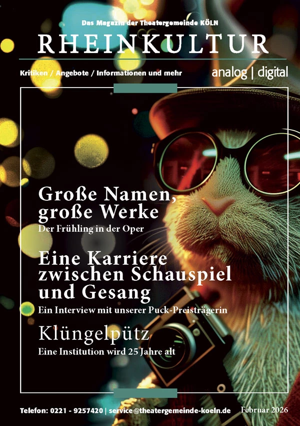 rheinkultur Cover Februar 2026 | © Theatergemeinde Köln