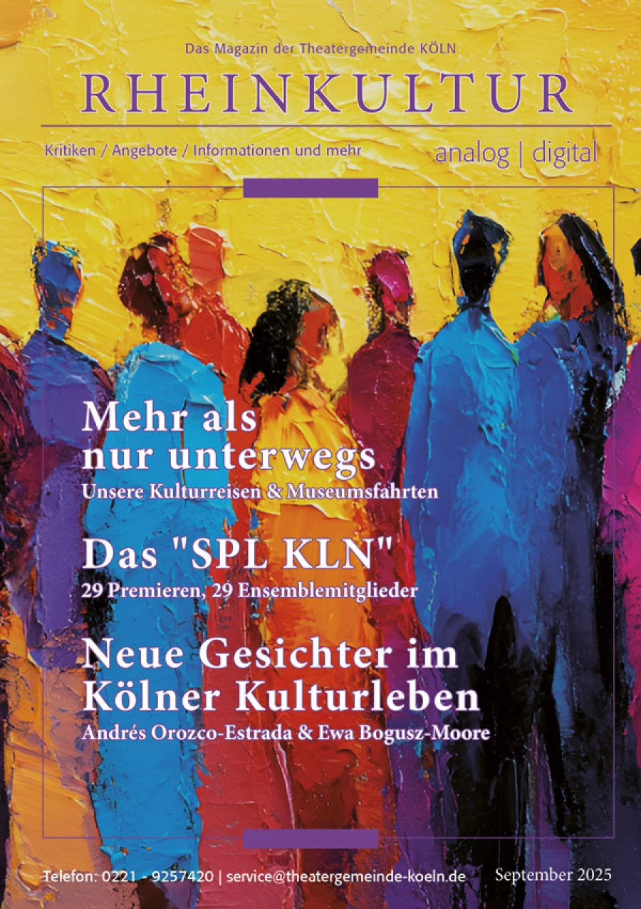 Cover rheinkultur September 2025| Copyright: Theatergemeinde Köln