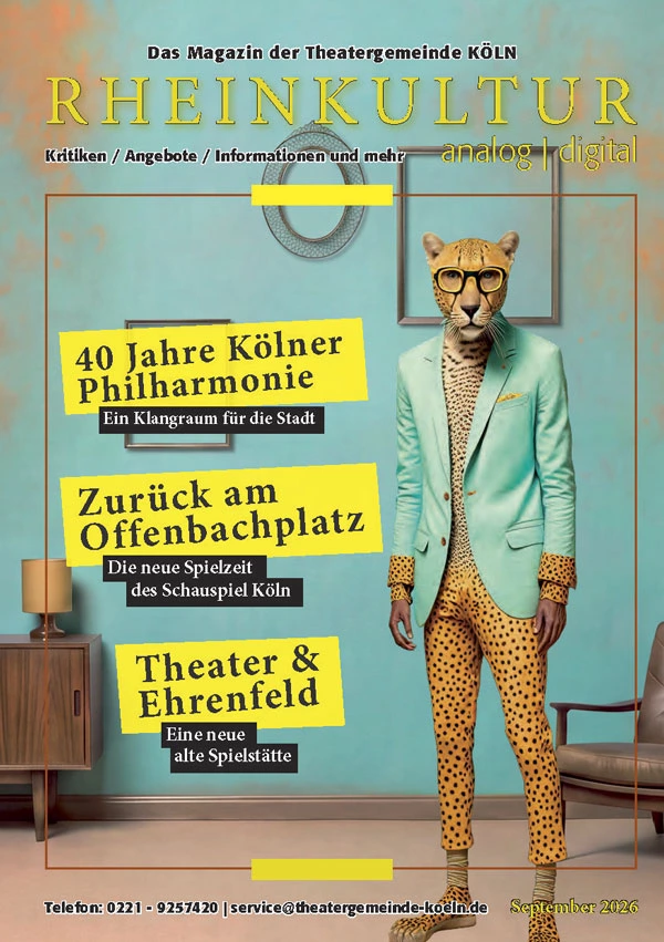 Cover rheinkultur September 2026 | © Theatergemeinde Köln