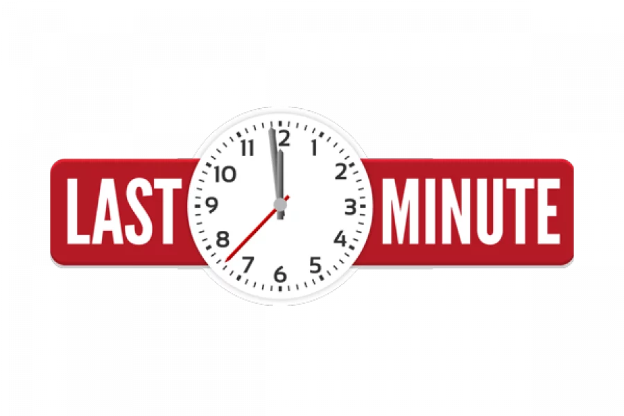 Last Minute| Copyright: gemeinfrei