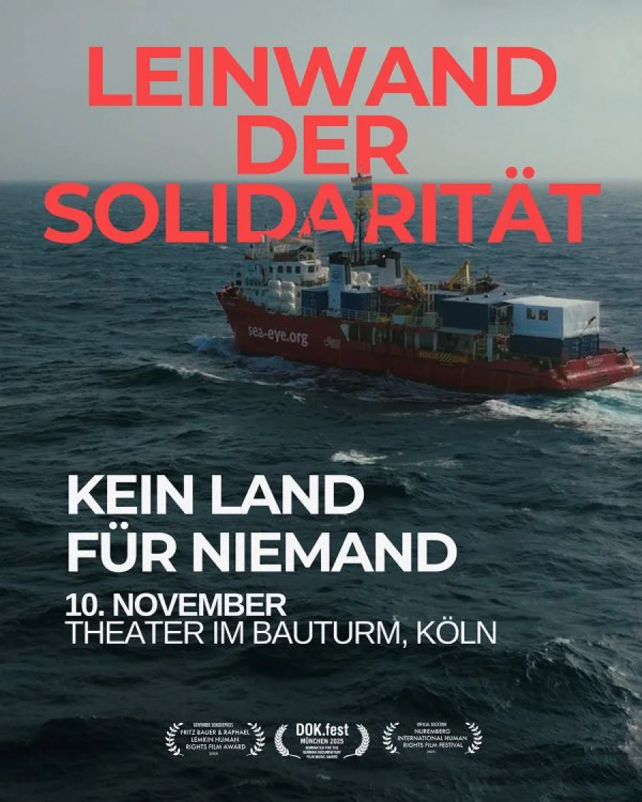 Leinwand der Solidarität| Copyright: Theater im Bauturm