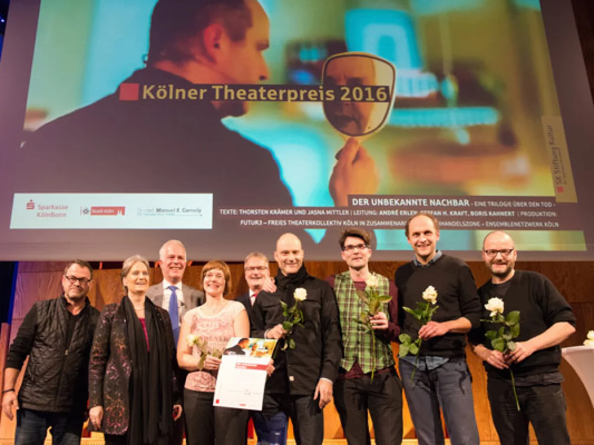 Kölner Theaterpreis 2016:  "Der unbekannte Nachbar - eine Trilogie über den Tod", Produktion: Futur3 | ©  Janet Sinica