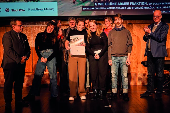 Gewinner Kölner Theaterpreis 2023: Das nö Theater mit: G wie Grüne Armee Fraktion | © Luisa Bäde